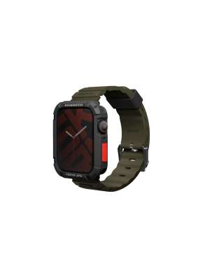 SKINARMA Shokku řemínek pro Apple Watch 45/44/42 mm, Olive