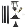 SMARTWARES Zahradní lampa venkovní 125 cm, černá