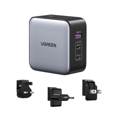 UGREEN 90409 USB-A+2*USB-C 65W GaN Tech Worldwide Cestovní rychlonabíječka