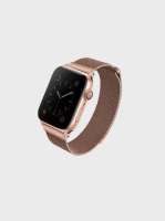 Uniq Dante Apple Watch Series 4 Mesh Ocelový řemínek 40mm Rose růžově zlatý