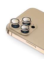 UNIQ OPTIX Ochranné sklo na čočku fotoaparátu pro iPhone 13 Pro | iPhone 13 Pro Max  - CHAMPAGNE (GOLD)