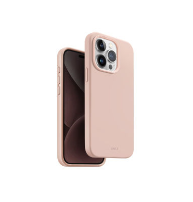 UNIQ Lino Hue MagClick ochranný kryt na iPhone 15 Pro, Blush (pink)