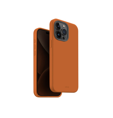 UNIQ Lino Hue MagClick ochranný kryt na iPhone 15 Pro Max, Sunset (orange)