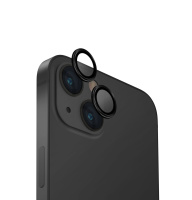 UNIQ OPTIX hliníkové ochranné sklo na čočku fotoaparátu na iPhone 15 | 15 Plus - MIDNIGHT (black)