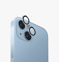 UNIQ OPTIX hliníkové ochranné sklo na čočku fotoaparátu na iPhone 15 | 15 Plus - MIST BLUE (BLUE)