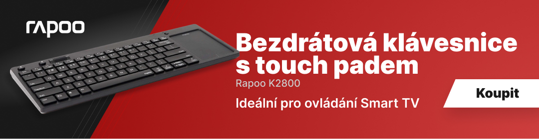 Rapoo K2800 bezdrátová klávesnice s touch padem